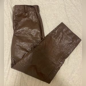 Aritzia Melinda Leather pant brown